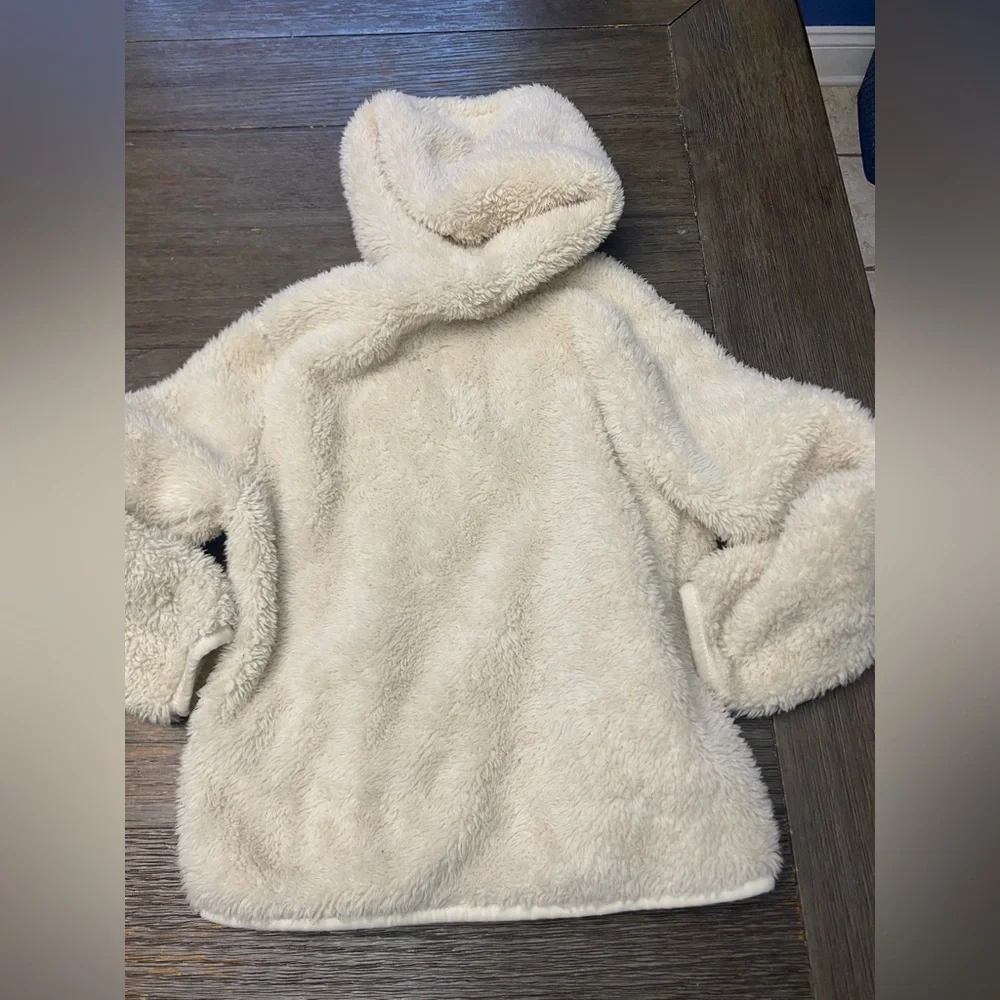 Unisex Sherpa Zip-Front Pocket Hooded Jacket for Toddler 5T